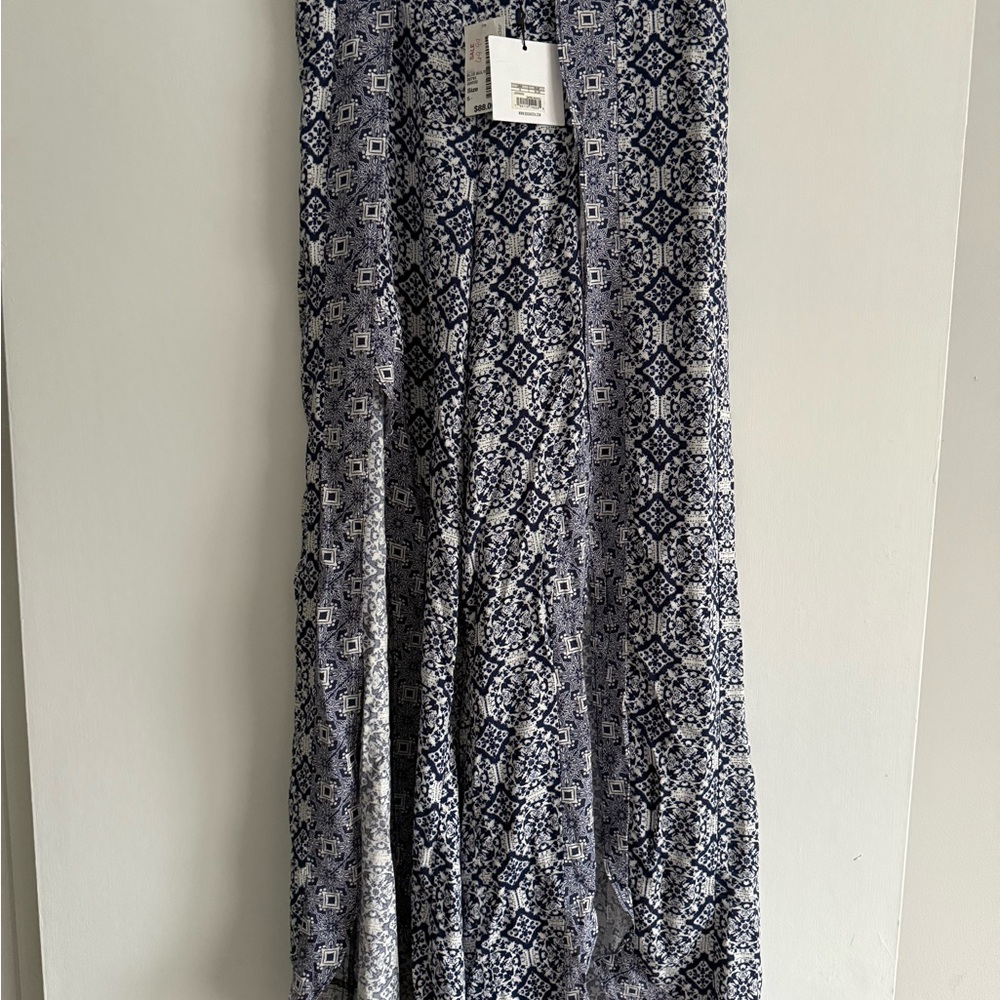 Blue Patterned Women's Skirt
